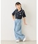 【KIDS/キッズ】ハートポケットストレートワイドデニムパンツ