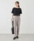 60シルケットボートネックハーフスリーブジャケットインナー