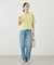 ミラノリブ金ボタン半袖カーディガン
