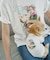 RENUロゴ＆フォトアソートプリントTシャツ/UVカット・接触冷感・イージーケア