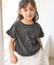 【KIDS/キッズ】カレッジロゴプリントピグメントTシャツ/リンクコーデ