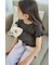 【KIDS/キッズ】カレッジロゴプリントピグメントTシャツ/リンクコーデ