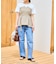 【cahoさんコラボ】低身長・小柄さんサイズ エアリーリネンライク ドッキングカットトップス