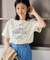 オーバーサイズロゴプリントTシャツ/UVカット・接触冷感・汗染み防止