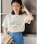 オーバーサイズロゴプリントTシャツ/UVカット・接触冷感・汗染み防止