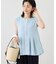 【WEB限定カラー】タックデザインペプラムシャツ