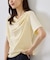 ハーフスリーブドレープカットトップス