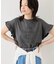 フリルスリーブロゴTシャツ/接触冷感・汗染み防止