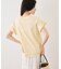 フリルスリーブロゴTシャツ/接触冷感・汗染み防止