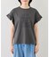 フリルスリーブロゴTシャツ/接触冷感・汗染み防止