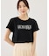 パール付きロゴTシャツ/UVカット・接触冷感・汗染み防止