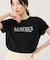 パール付きロゴTシャツ/UVカット・接触冷感・汗染み防止