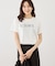 パール付きロゴTシャツ/UVカット・接触冷感・汗染み防止