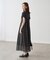 【一部店舗限定】シアーマドラスチェックボイルキャミワンピース