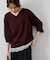 【WEB限定カラー】マシュマロニットVネックプルオーバー