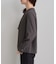 【WEB限定サイズ】メタルパーツフロントフリルタイロングスリーブブラウス/通勤・お仕事