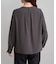 【WEB限定サイズ】メタルパーツフロントフリルタイロングスリーブブラウス/通勤・お仕事