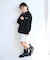 【KIDS/キッズ】【FILA/フィラ別注】ラインストーンジップパーカー