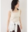 スクエアネックニットタンク/UVカット・接触冷感・イージーケア