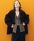パターンニットカーディガン