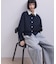 【WEB限定】・【サステナブル】カラー付きカーディガン