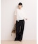 【WEB限定】ワイドレッグトラウザーパンツ