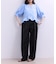 【WEB限定】ワイドレッグトラウザーパンツ