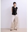 【WEB限定】・【定番】ラッフルコンビスリーブレストップス