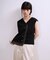 【WEB限定】・【定番】ラッフルコンビスリーブレストップス