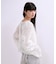【WEB限定】メッシュエンブロイダリーカーディガン