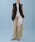 【サステナブル】サイドレース撥水ナイロンパンツ