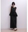 【WEB限定】ペプラムロングワンピース