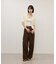 【WEB限定】ライトコールワイドタックパンツ