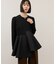【WEB限定】・【定番】フリルペプラムロングスリーブカットソー