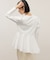 【WEB限定】・【定番】フリルペプラムロングスリーブカットソー