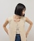 【WEB限定】・【サステナブル】ペプラムニットジレ