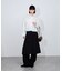 【定番】・【サステナブル】ロングスリーブフリルブラウス