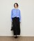 【定番】・【サステナブル】ロングスリーブフリルブラウス