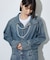 デニムスタンドカラージャンプスーツ