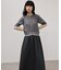 【WEB限定】ニットドッキングフレアワンピース