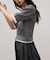 【WEB限定】ニットドッキングフレアワンピース