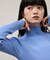 【WEB限定】ラメリブタートルネックプルオーバー
