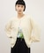 【WEB限定】・【サステナブル】W/CAミックスセンタースリットカーディガン