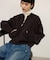 【WEB限定】コクーンジップニットブルゾン