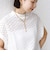 【WEB限定】〈手洗い可能〉アイレット クルーネック プルオーバー