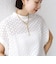 【WEB限定】〈手洗い可能〉アイレット クルーネック プルオーバー
