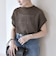 【WEB限定】〈手洗い可能〉アイレット クルーネック プルオーバー