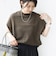 【WEB限定】〈手洗い可能〉アイレット クルーネック プルオーバー