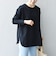 〈吸水速乾/洗濯機可能〉ラウンドヘム ロングスリーブ ワイド TEE