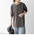 〈吸水速乾/洗濯機可能〉ラウンドヘム ロングスリーブ ワイド TEE